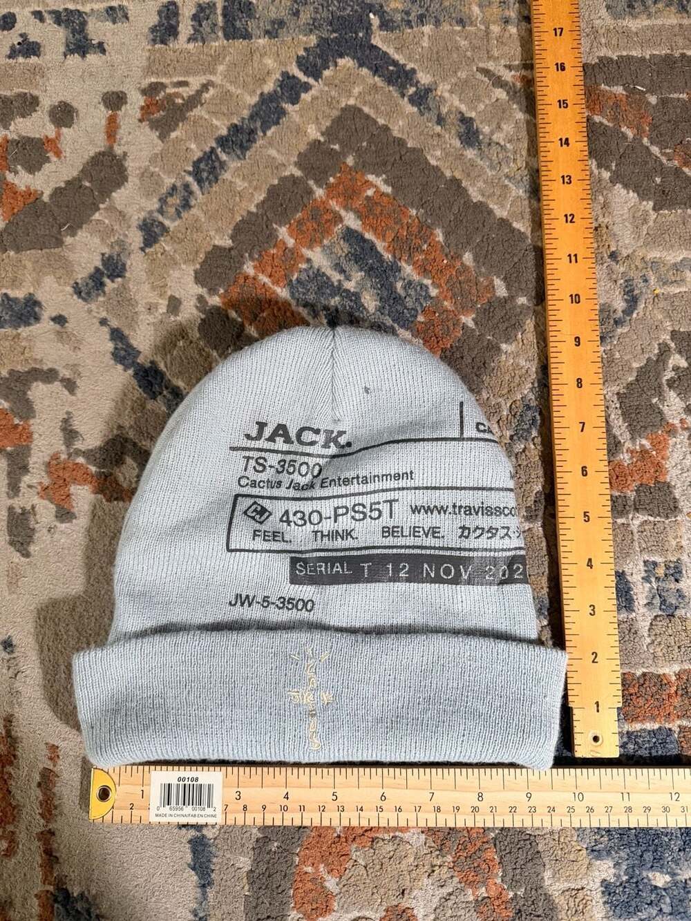 Travis Scott x PlayStation x Cactus Jack CJ System II Beanie Blue